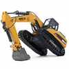huina toys 1/14 scale 23 channel newest version 4 rc car digger metal remote control excavator for sale construction model