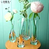 Home decoration transparent 158g single flower tube crystal vase