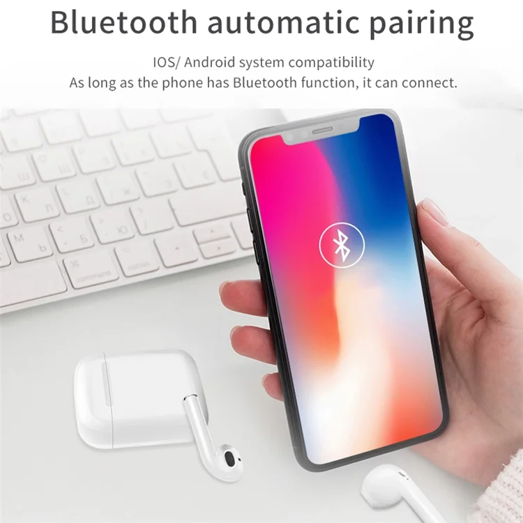 Newest TWS I100 I200 Twins True Wireless 5.0 Touch Control Bluetooth Earphones Earbuds with Pop up Wireless Charging - ANKUX.COM