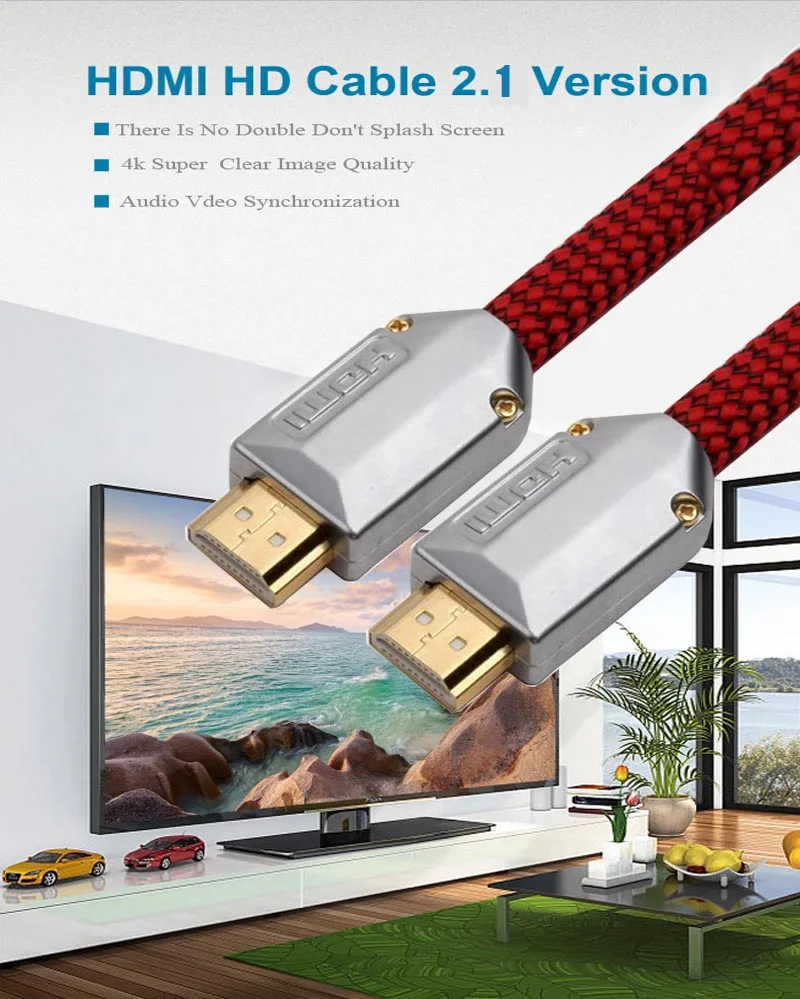 Awm 20276 high speed hdmi cable 3D, 4K*2K for HDTV, Home Theater, DVD player, projector, PS3 welcome to oem logo - ANKUX.COM