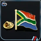 embossed crossed souvenir national flag pins badge