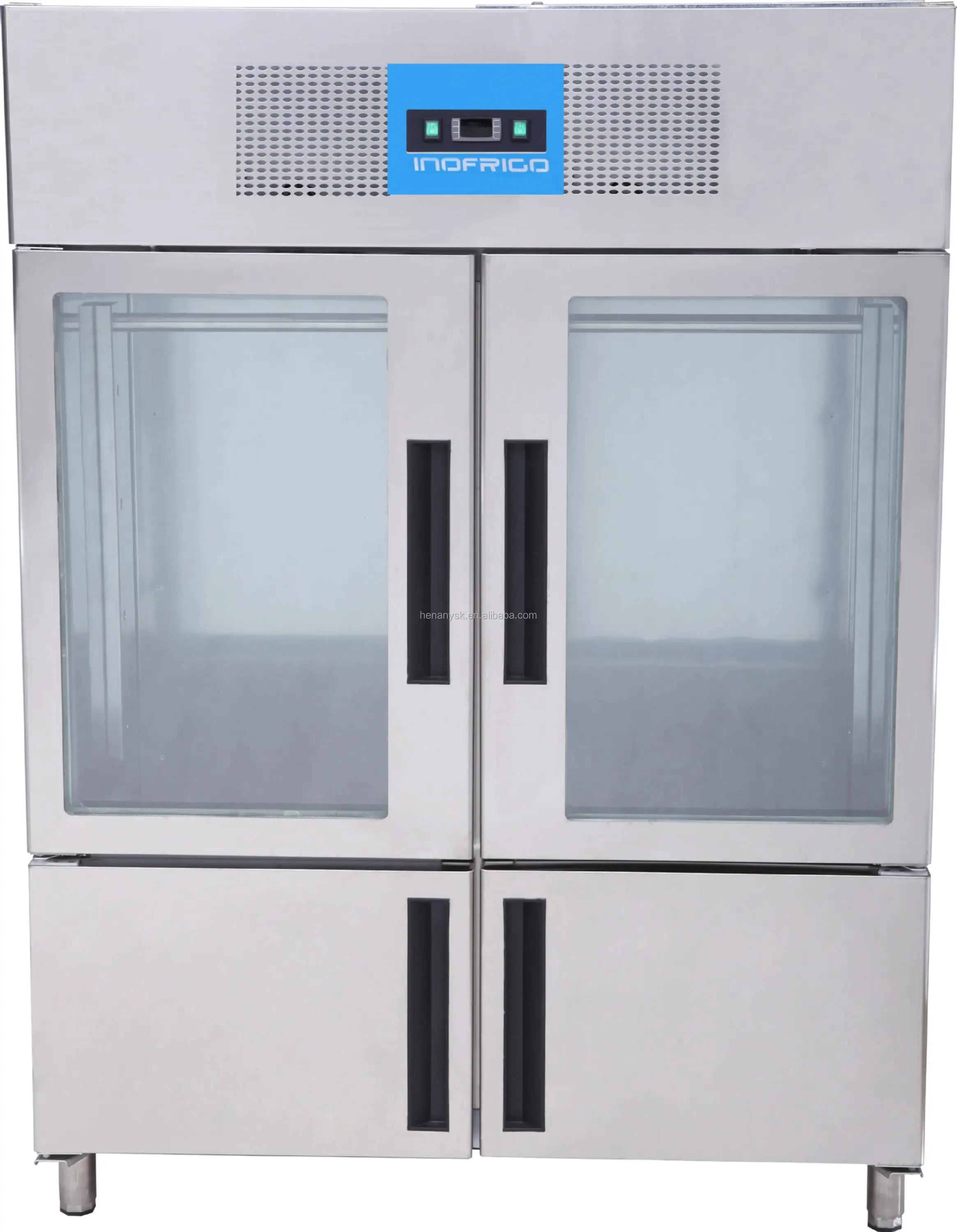 Stainless Steel Commercial Refrigerators Fan Cooling Vertical Meat Hanging Cabinet Hanging Meat Refrigerator