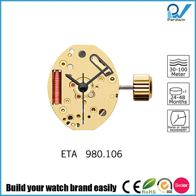 106 with 3 hands oval shape reparable watch