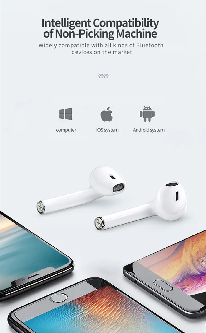 F11-T2S touch control auto connection truly wireless twins ear pods with charger case - ANKUX.COM