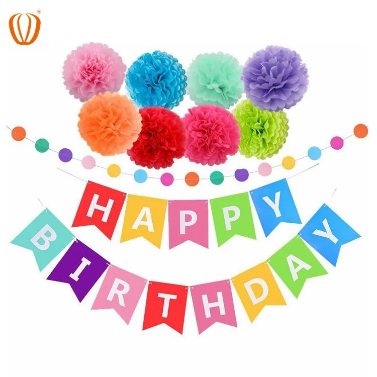 decorations: colorful and cheerful birthday banner is an ideal