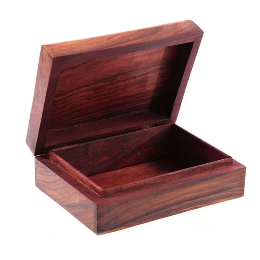 open wooden box