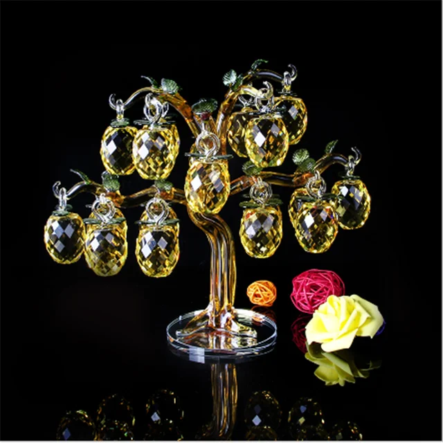 k9 craft making yellow crystal tree for christmas gift wedding