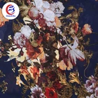 soft sarees pleated flower georgette silk fabric digital printed