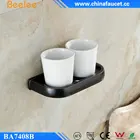Beelee Cup Holder, Toothbrush Holder, Tumble Holder With 2 Ceremic Cups Bathroom Holder