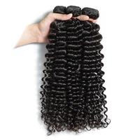 

Raw Virgin Remy Deep Curly Malaysian Hair Bundles with Closure in Hair Extension