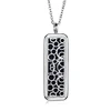 Aromatherapy Essential Oil Diffuser Perfume Necklace Accessories 316L Stainless Steel Hollow Rectangular Pendant