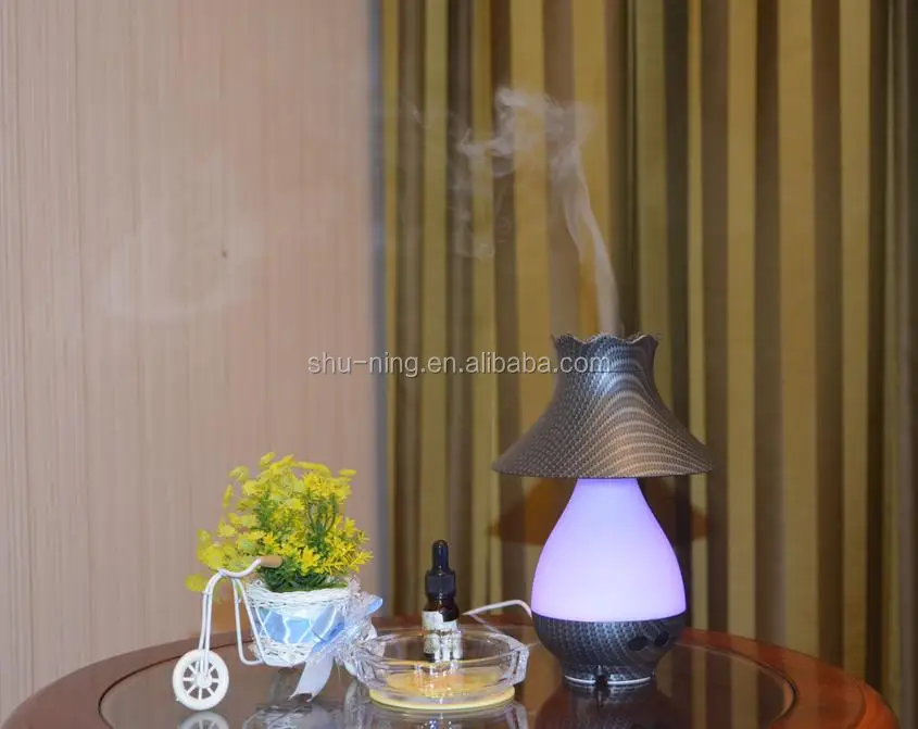 Table Lamp Design Colorful LED Night Light Ultrasonic Air Humidifier Essential Oil Aroma Diffuser