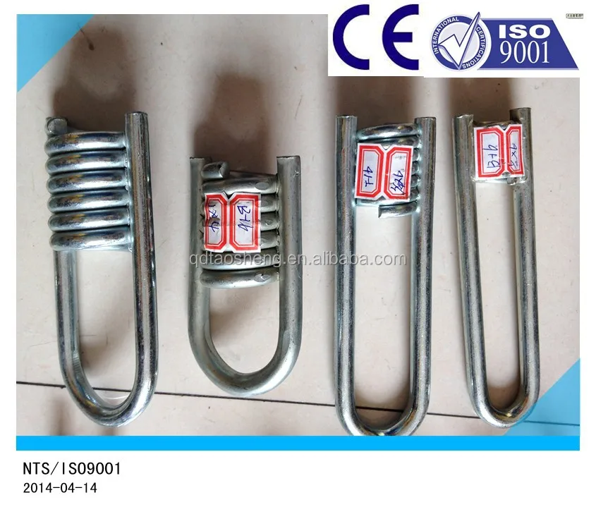 Galvanized Steel Two Strut Coil Tie Loop Insert For Building Precast
