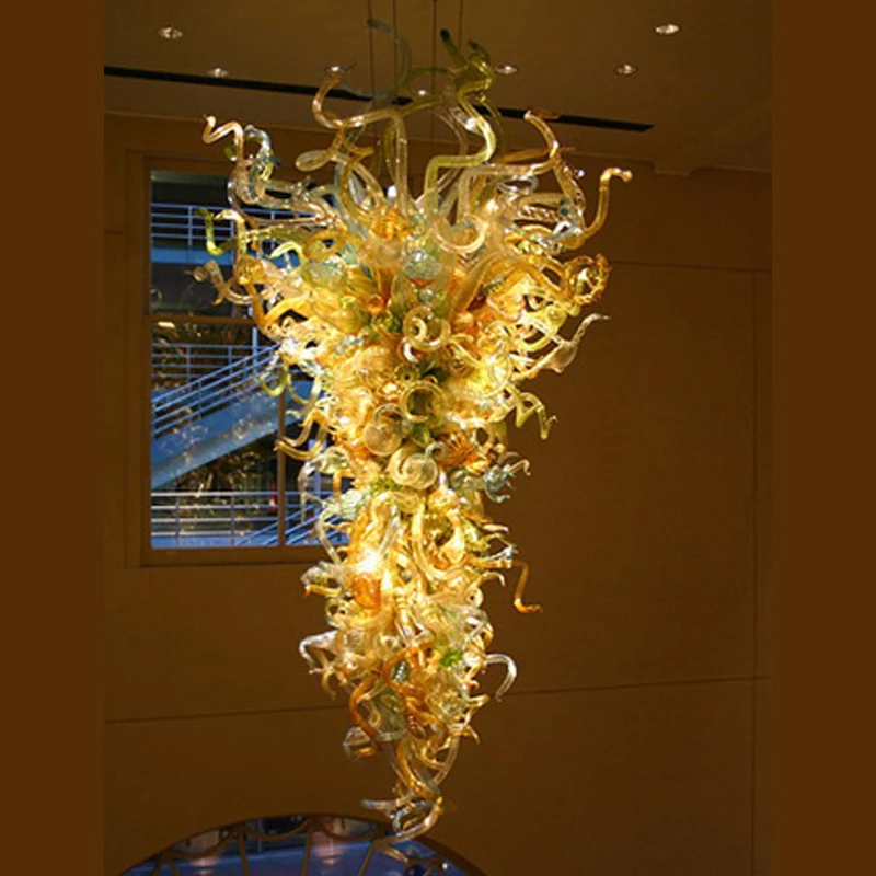 Hand Blown Glass Chandelier Pendant Lights Multi Color 48 Inches High LED Chandelier Lighting for Villa Hotel Art Decoration, As shown
Hand Blown Glass Chandelier Pendant Lights Multi Color 48 Inches High LED Chandelier Lighting for Villa Hotel Art Decoration, As shown