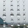 Handmade Beads Curtain Clear Acrylic Octagon Mirror Beaded Garland Moden Home Decoration