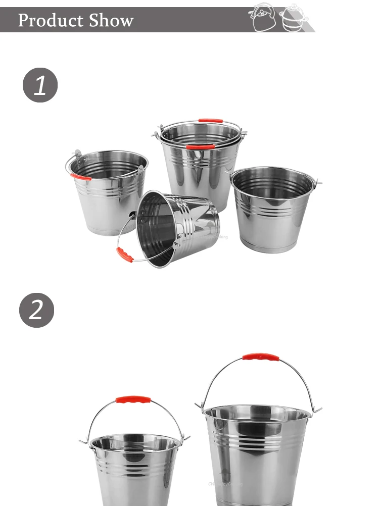 Stainless steel water bucket HC-0261