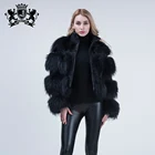 Hot selling women mink fur coat warm jacket fur overcoat winter