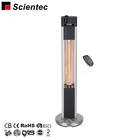 High Efficiency Carbon Fibre Heating Electric Infrared Patio Heater With Remote Control