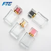 Wholesale Square Pump Spray Clear Perfume Glass Bottle 50 ml