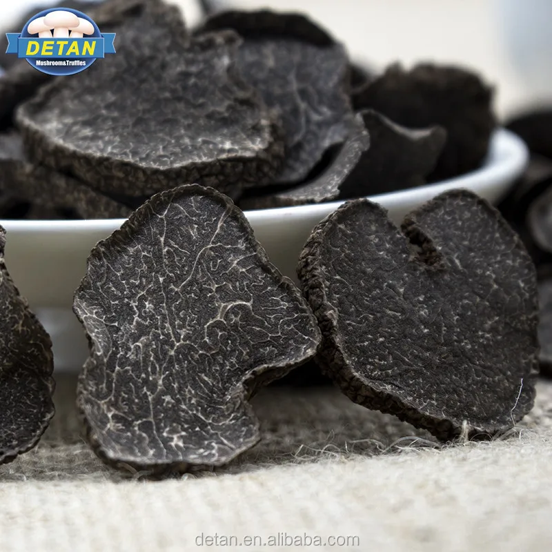 Detan Dried Sliced Tuber Uncinatum Black Truffles