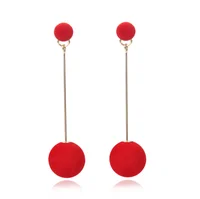 Fashion Red Black Plush Ball Drop Earrings For Women Korea Personality Round Long Tassel Earrings Statement Jewelry Gift
Fashion Red Black Plush Ball Drop Earrings For Women Korea Personality Round Long Tassel Earrings Statement Jewelry Gift