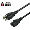 US 14 AWG/16AWG Heavy Duty Extension Cords 10ft 3 Prong(Nema 5-15P/IEC13) Monitor Universal AC Power Cord For Computers
