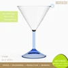 Hot Selling Pyrex Blue Martini Glass