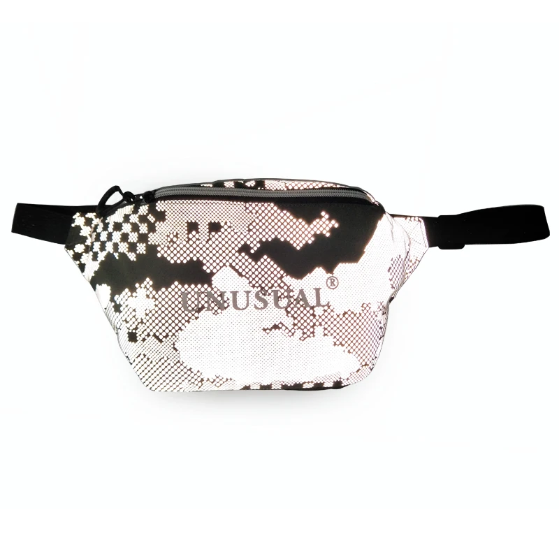 Promotional small woman belt waterproof holographic chest waist bag