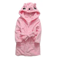 Girls BathRobe Kids Hooded Cotton Terry