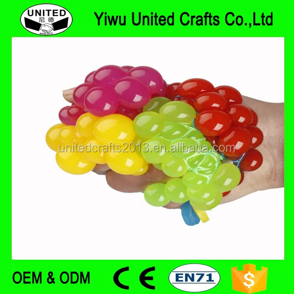 squeeze grape soft rubber anti stress toy christmas gift magic