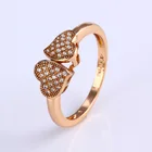 11787 Wholesale high quality 18k gold color ring infinity of best of friends