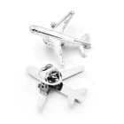 Longzhiyu 12years pilot Aircraft badge 3D airplane lapel pin silver finish brooch butterfly clutch manufacturer from china