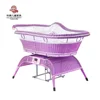 High quality newborn electric intelligent voice-activated automatic swing handmade exquisite rattan baby bassinet basket