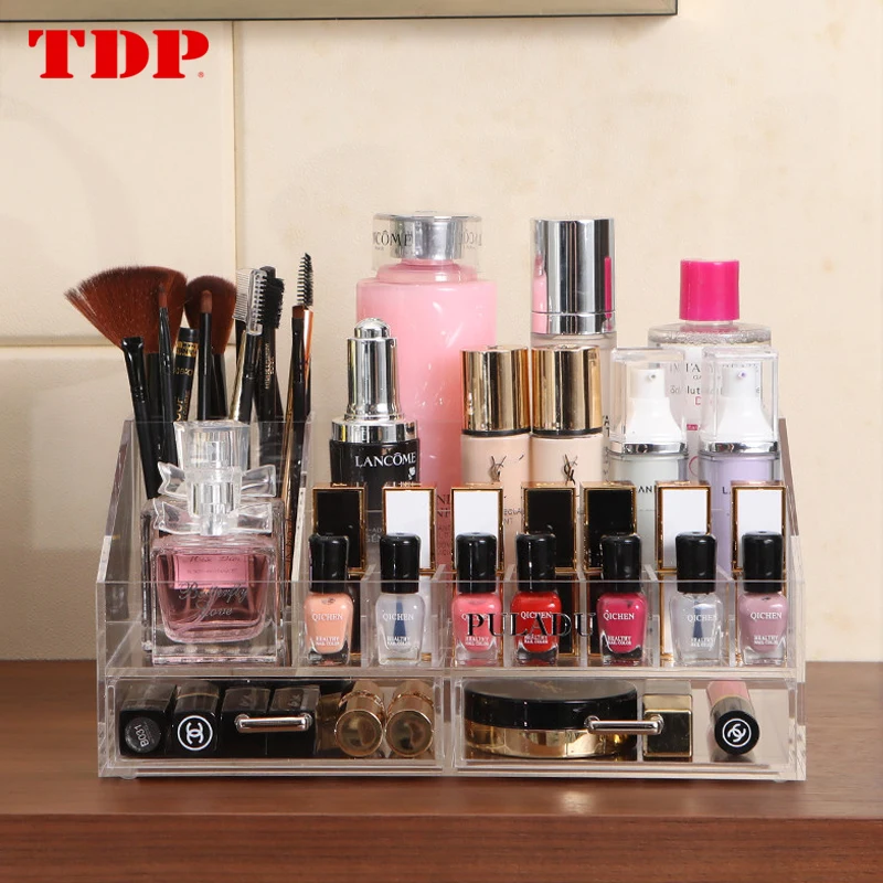Acrylic Makeup storage boxes nail polish organizer Cosmetic Holder
