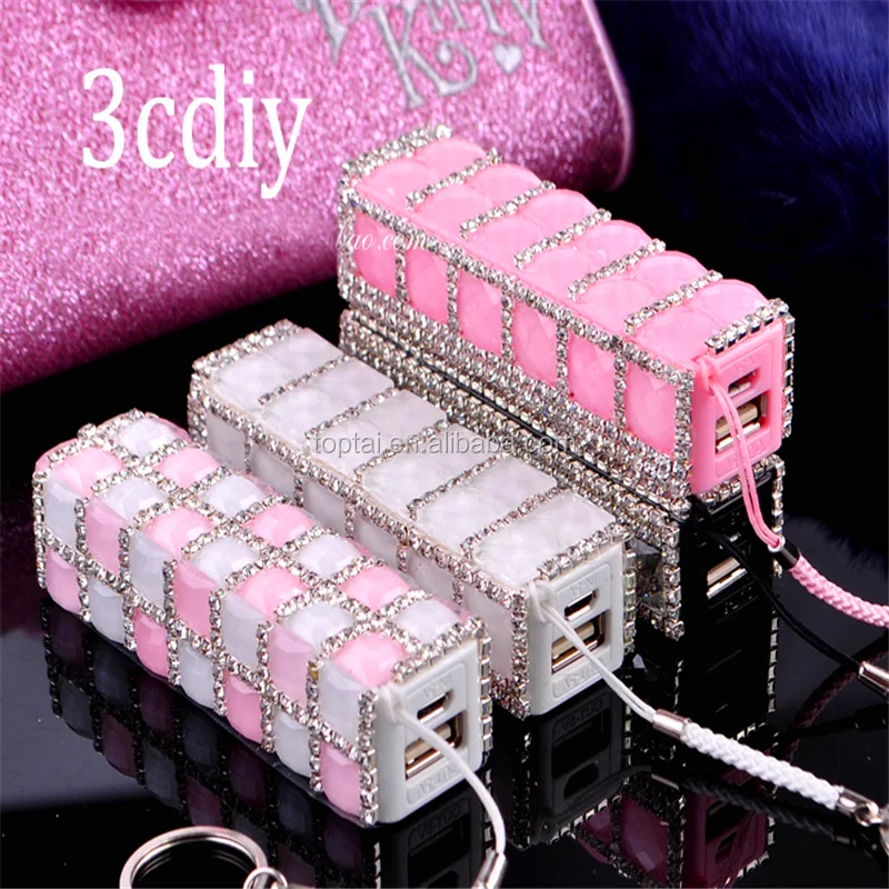 2600mAh Bling Colorful External Battery Power Bank For Cell Phone Tablet - ANKUX.COM