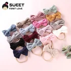 Promotional Fancy Lovely Colorful Fashion Top Baby Hair Accessories Attractive Headband pretty corduroy fabric bow