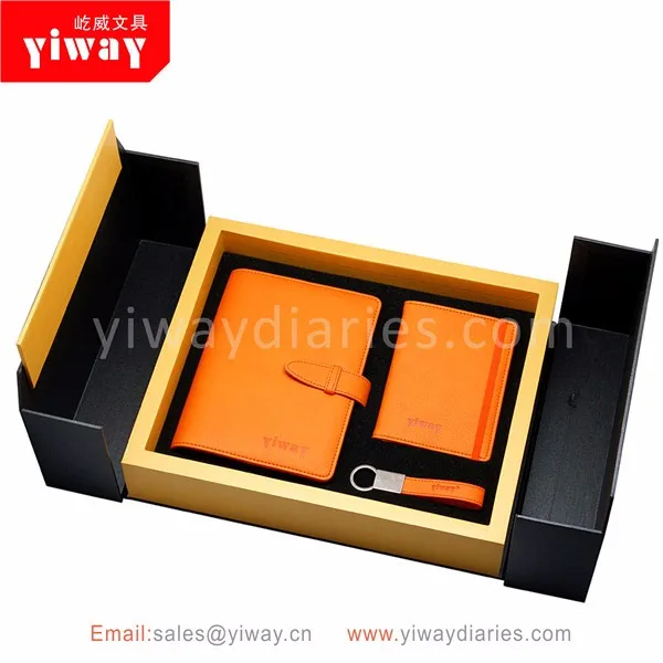 promotional gift items business card holder and pen gift set