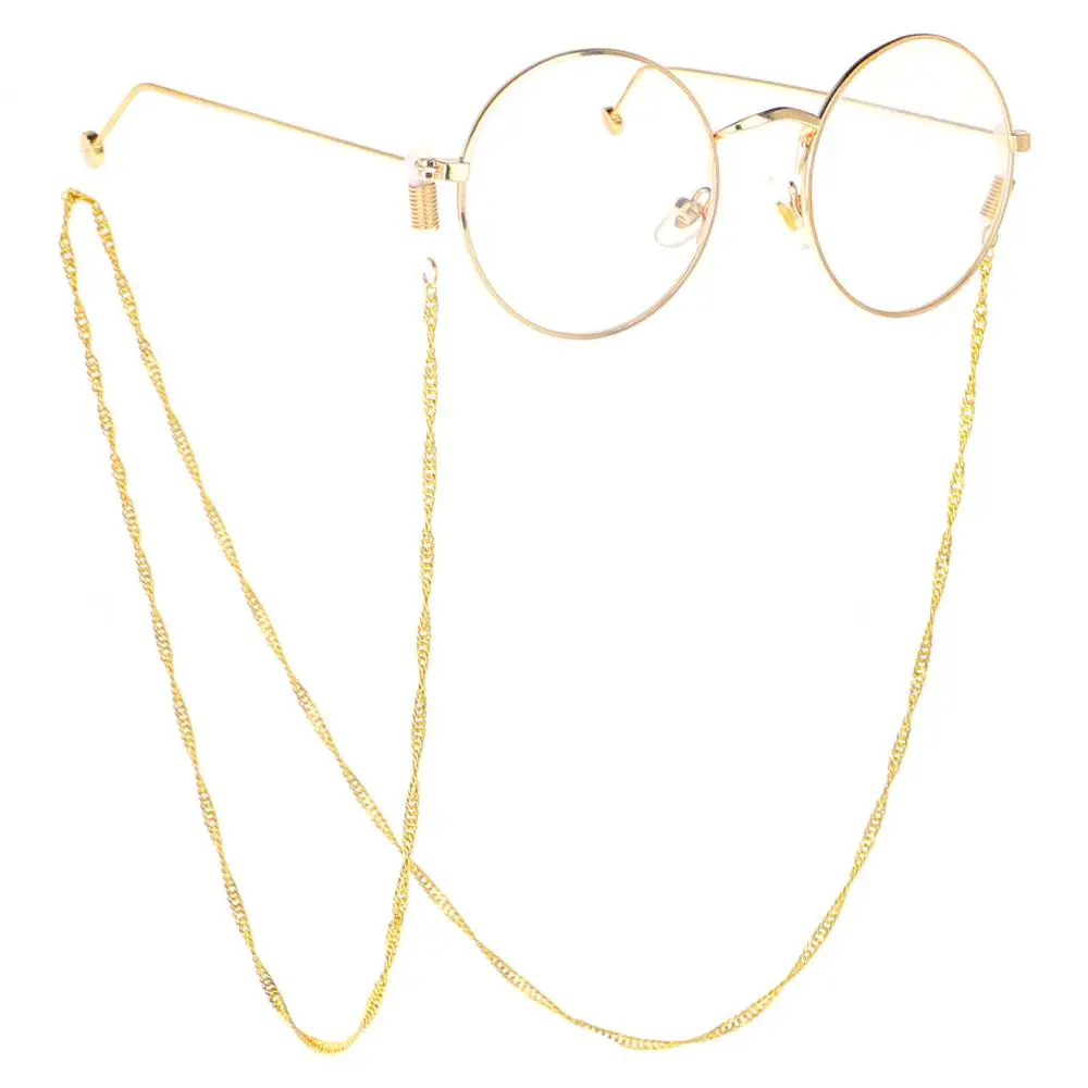 Wholesale Metal Water Wave Eyeglasses Jewelry Stainless Steel Gold Reading Glasses Chain Eyewear Accessory Sunglasses Rope
Wholesale Metal Water Wave Eyeglasses Jewelry Stainless Steel Gold Reading Glasses Chain Eyewear Accessory Sunglasses Rope