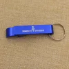 Free sample bottle opener keychain custom logo aluminum opener for sale
