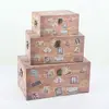 Large storage wood trunk , wooden decorative trunks for home