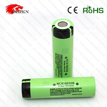 Li-ion battery cell NCR18650b 3400mah 3.7v made in Japan lithium cell ...