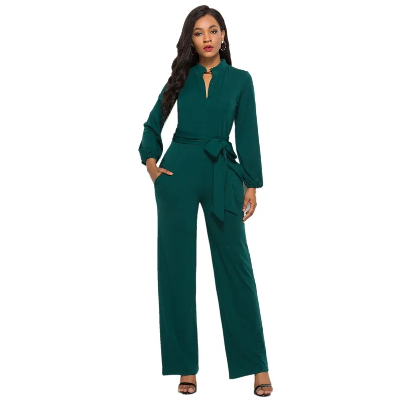 YSMARKET XXXL Plus Size Jumpsuit Long Sleeve Wide Leg Long Pants Elegant Jumpsuit Women Office Romper With Waistbelt Solid Color
YSMARKET XXXL Plus Size Jumpsuit Long Sleeve Wide Leg Long Pants Elegant Jumpsuit Women Office Romper With Waistbelt Solid Color
