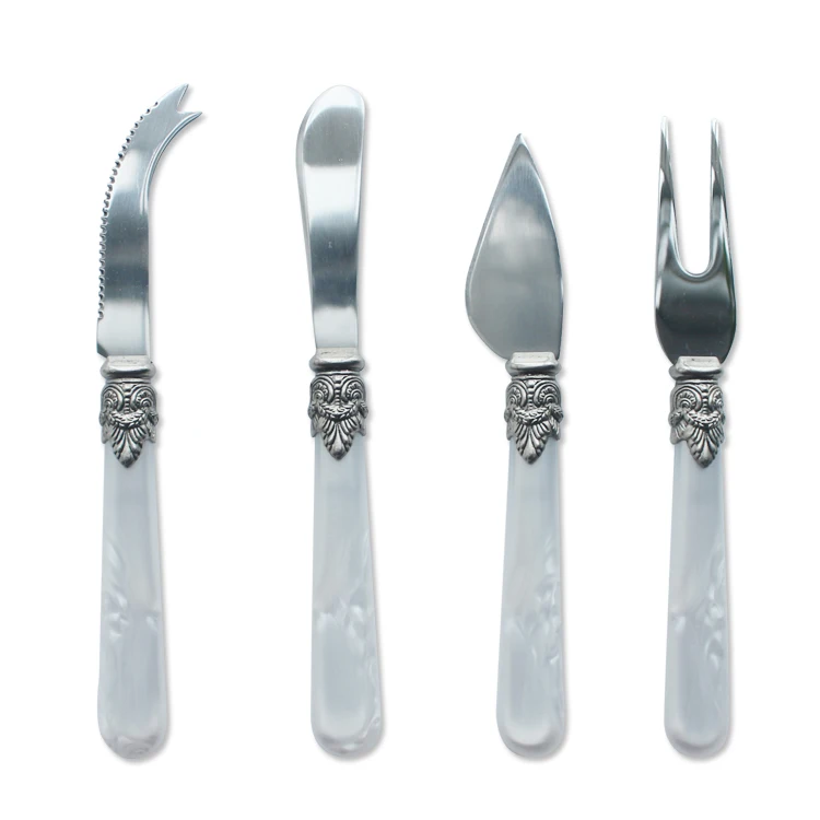Cathylin elegant stainless steel plastic handle marble cake cutter and knife server set wedding cheese tools
Cathylin elegant stainless steel plastic handle marble cake cutter and knife server set wedding cheese tools