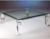custom glass top clear acrylic lucite dining table