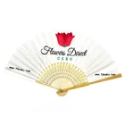 Paper Fan Fanblack Paper Fan Decoration Light Mini Fan Handheld Miniso Fan