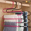 Pink s type metal pant & clothes hanger rack