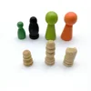 Wholesaler Custom Wooden Player Figure Pawn Board Game Pieces