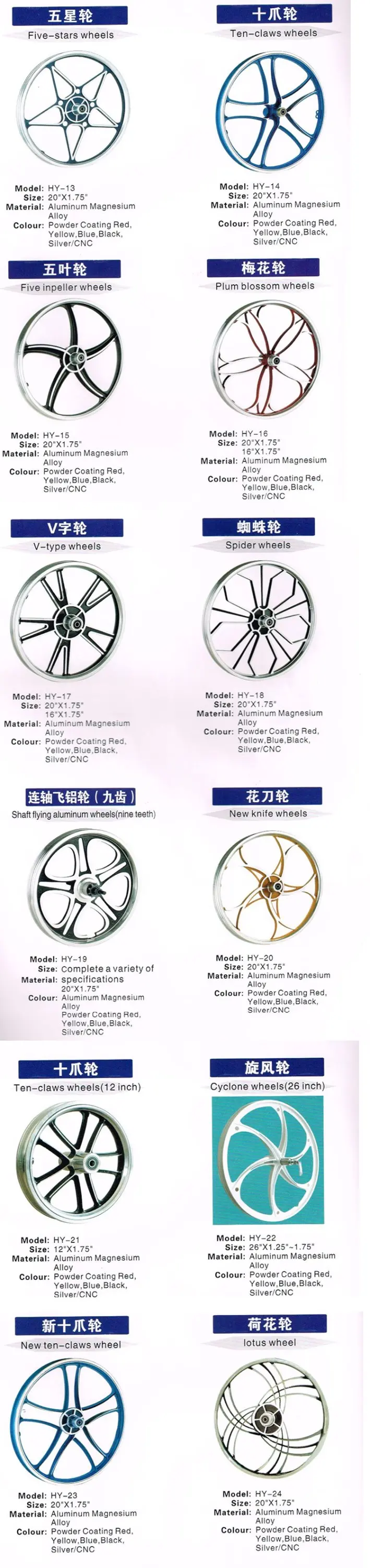 alu alloy wheel 4-6