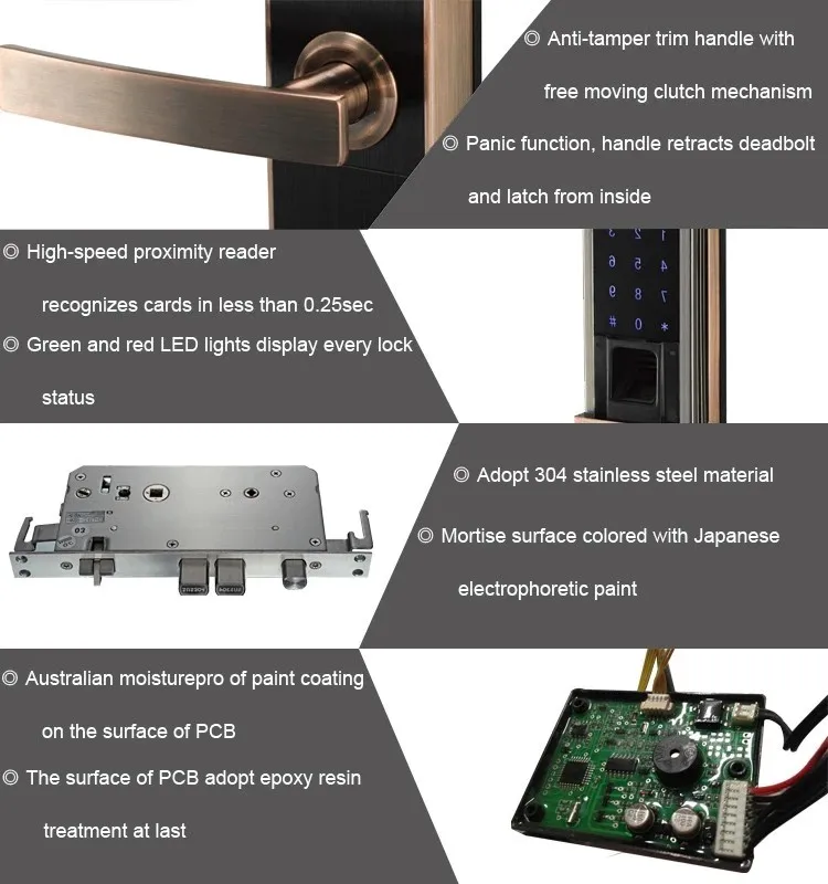 ALLAMODA zigbee luxury door bell fingerprint door lock with fingerprint scanner - ANKUX.COM