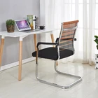 Hot sale office furniture comfortable mesh metal frame bow leg ergonomic conference meeting room waiting visitors chair